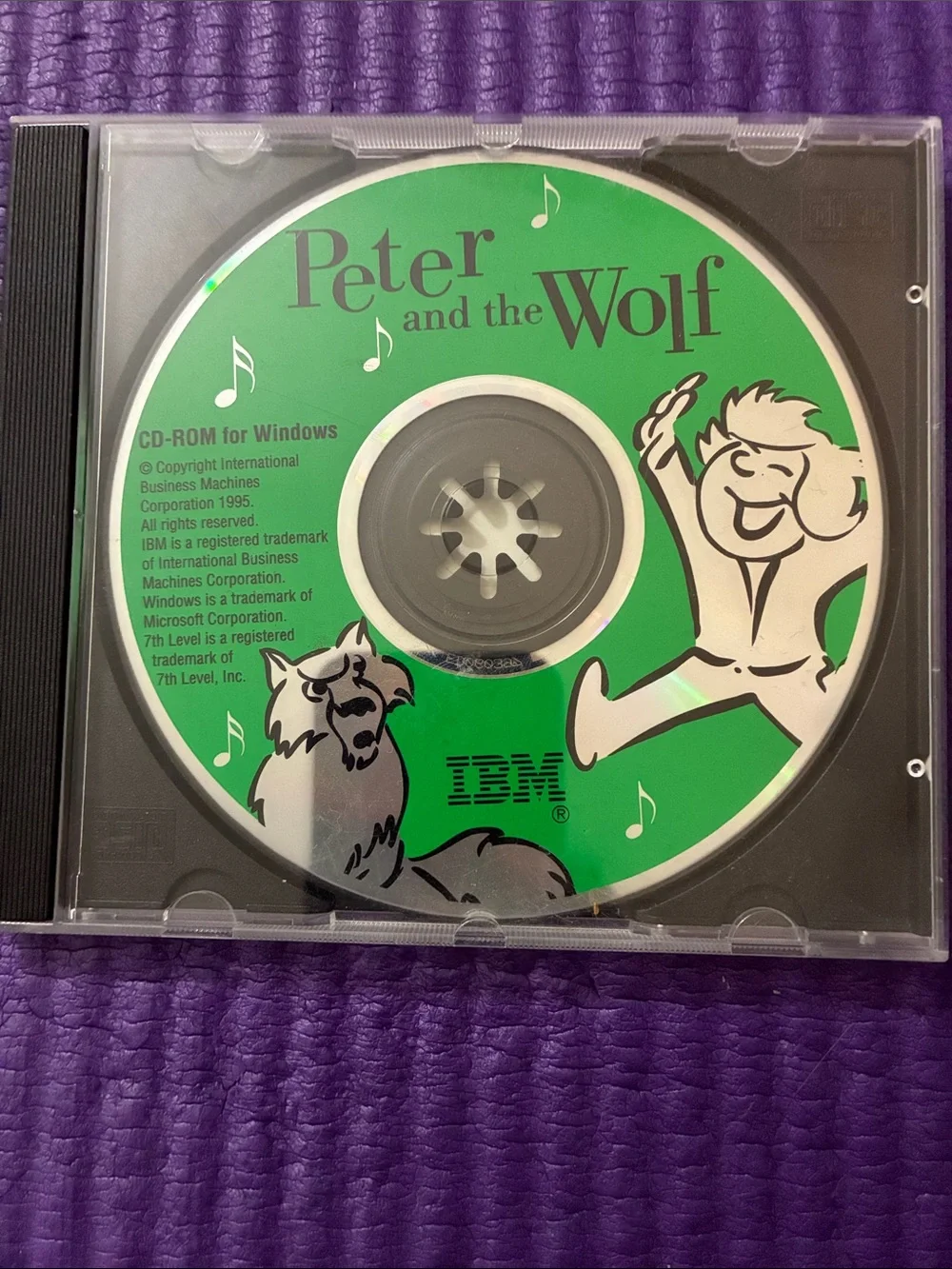 Vintage 1995 Peter and the Wolf CD-ROM